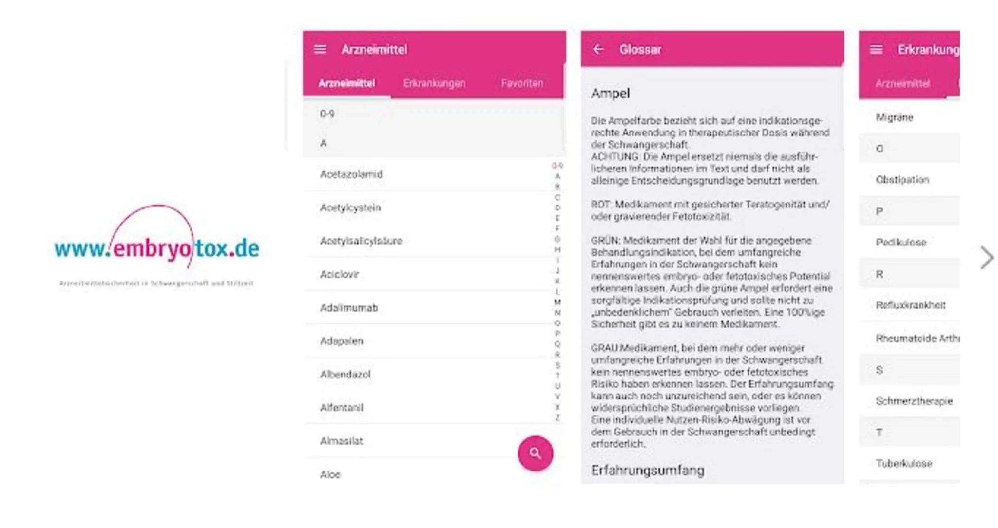 app medikamente schwangerschaft - Ist Embryotox seriös