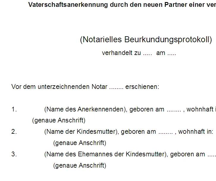 anerkennung vaterschaft vor geburt formular - Kann man eine Vaterschaftsanerkennung auch online machen