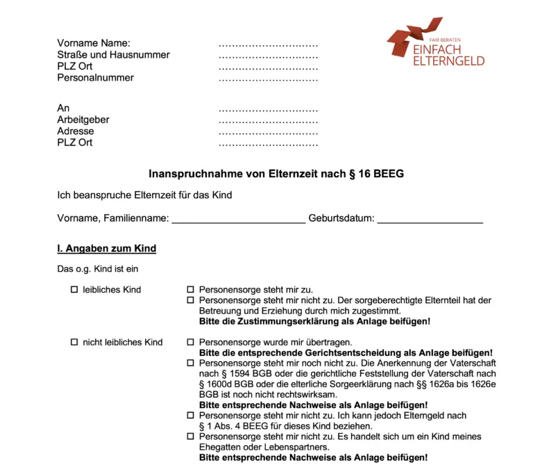 elternzeit ab geburt vater - Wann beginnt Elternzeit ab Geburt Vater