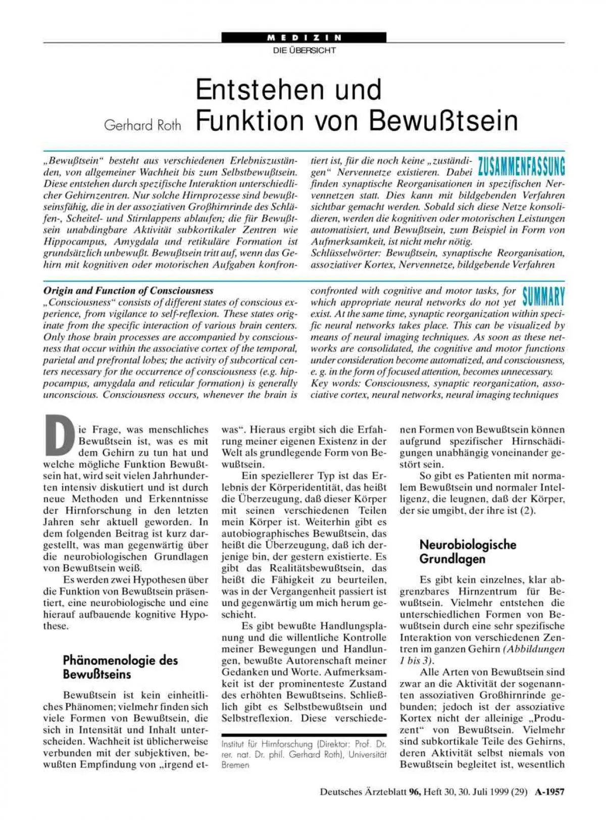 bewusstsein vor der geburt - Wann hat sich das Bewusstsein entwickelt