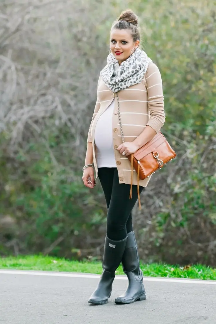 schwangerschaft outfits herbst - Was anziehen 3 Trimester