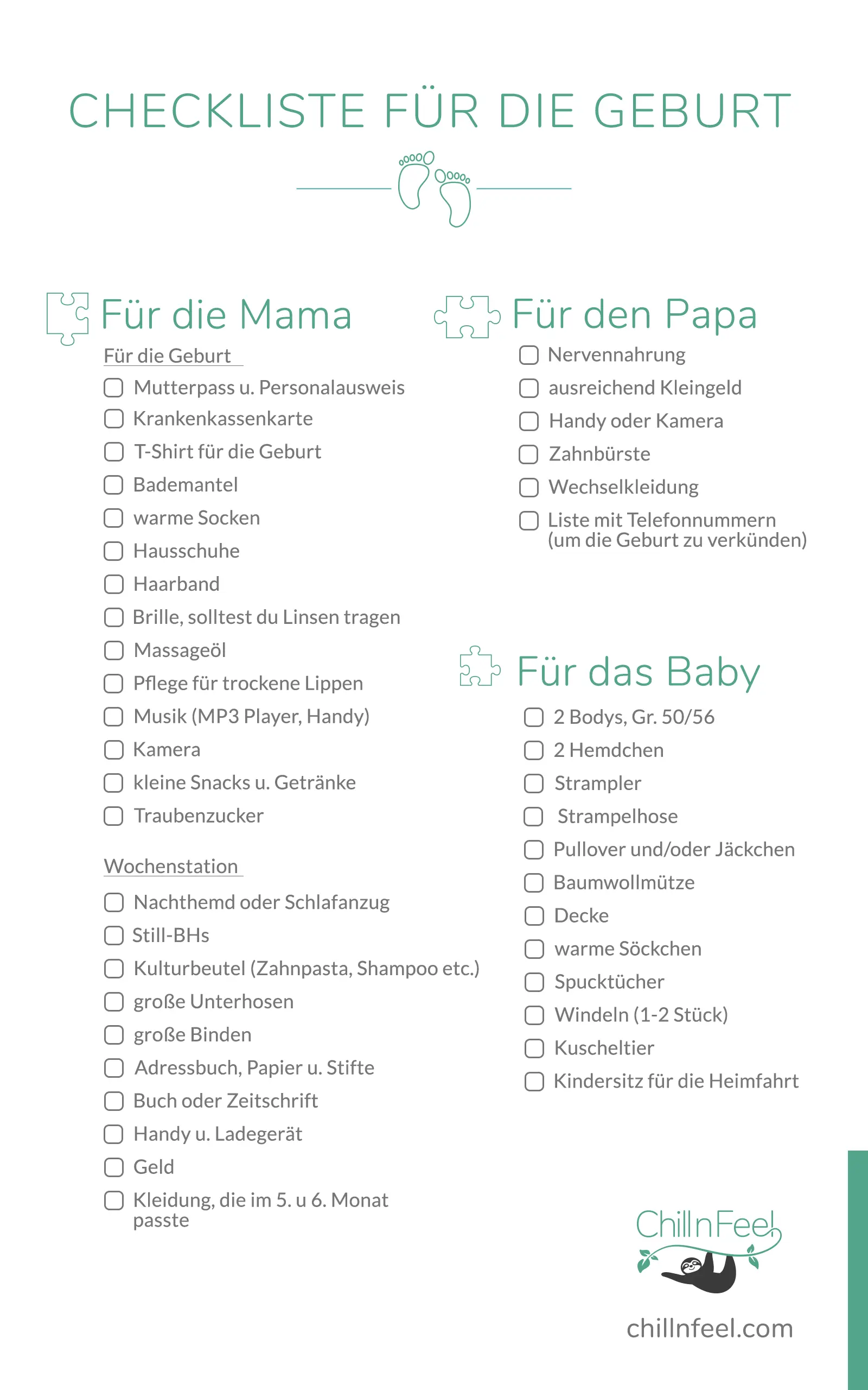 krankenhaus packliste - Was brauche ich für 3 Tage im Krankenhaus