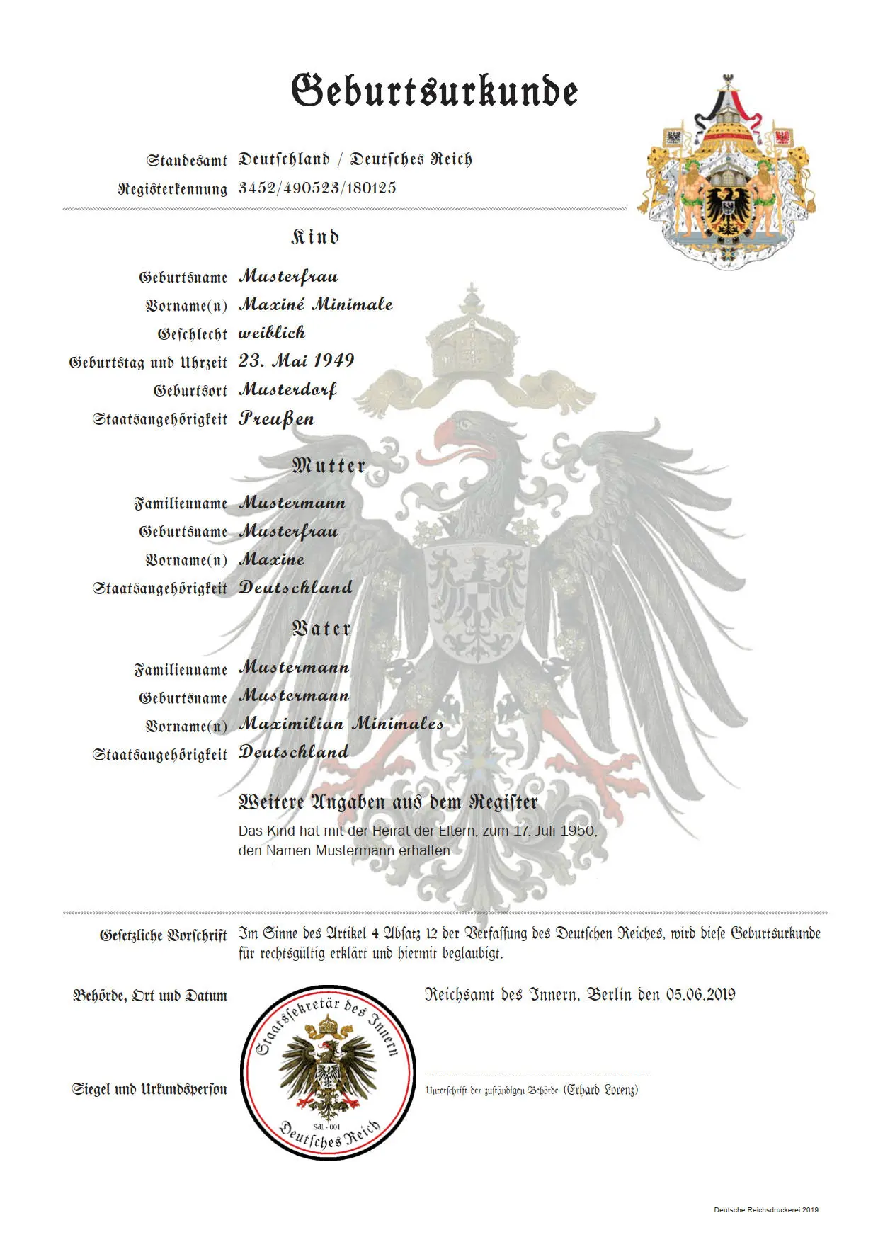 registerauszug geburt - Was ist ein Ausdruck aus dem Geburtenregister