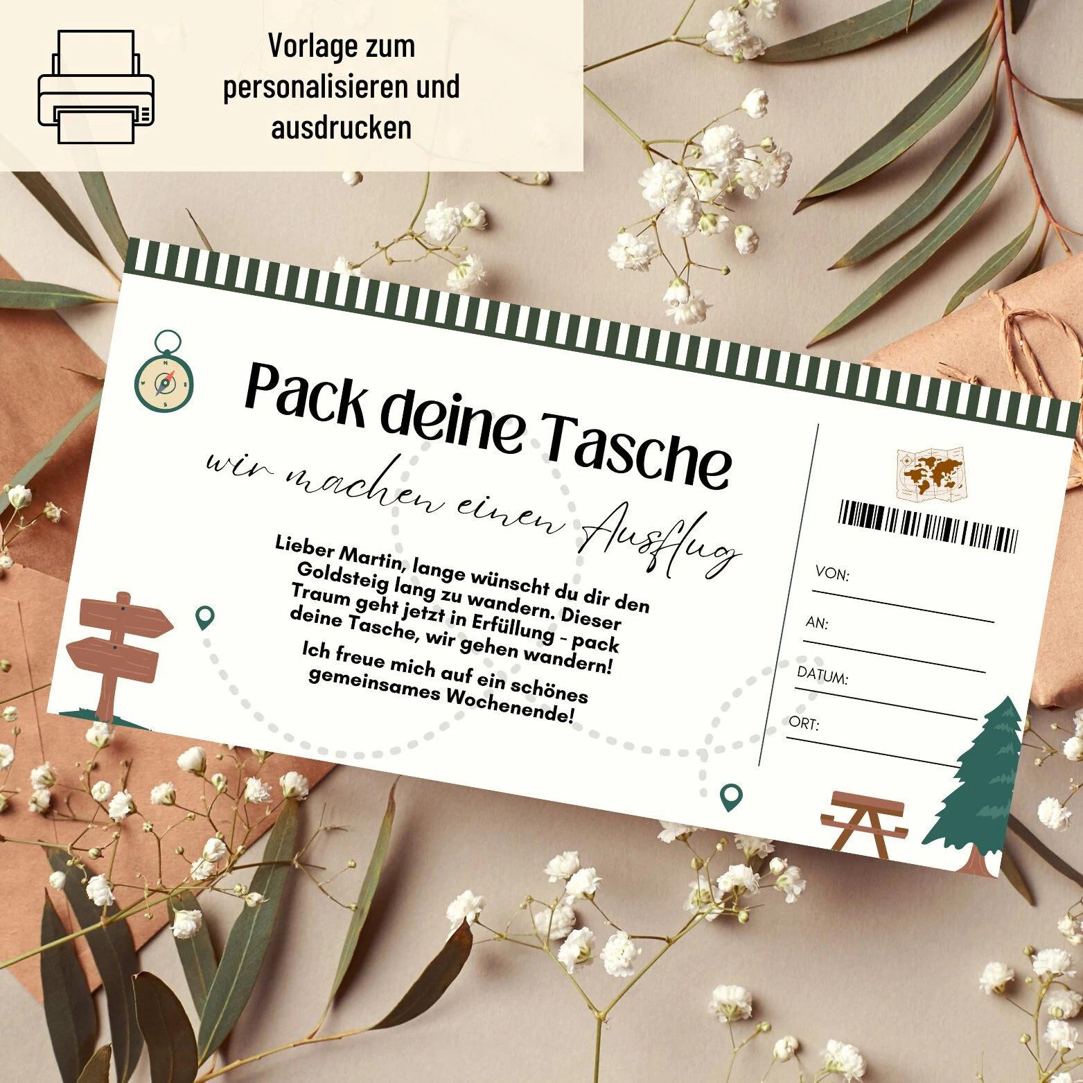 gutscheine für familienausflüge - Was kann man für Ausflüge schenken