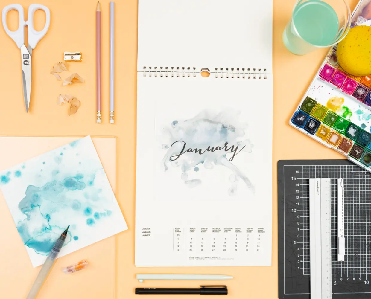 Basteln mit Kalenderblättern: Kreative Ideen für Kinder und Erwachsene - Was kann man in einen DIY Kalender machen kalender basteln kinder ideen monate - Was kann man in einen DIY Kalender machen