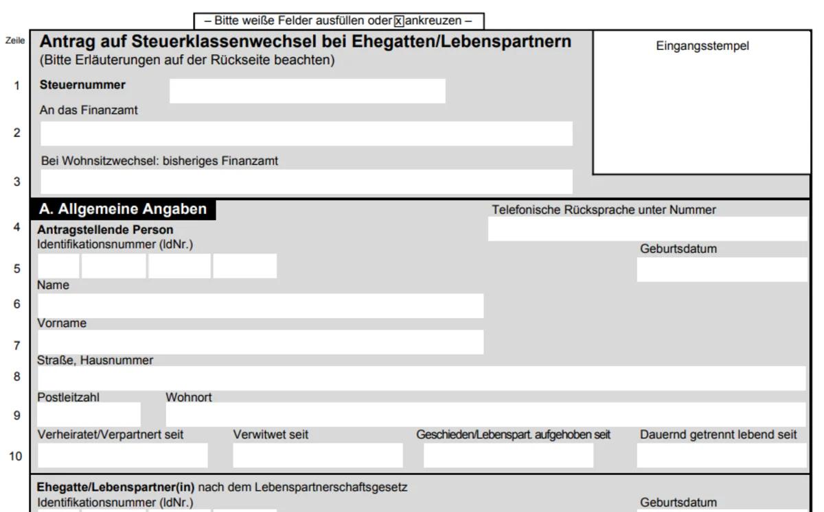 wechsel steuerklasse - Was muss ich tun um die Steuerklasse zu wechseln