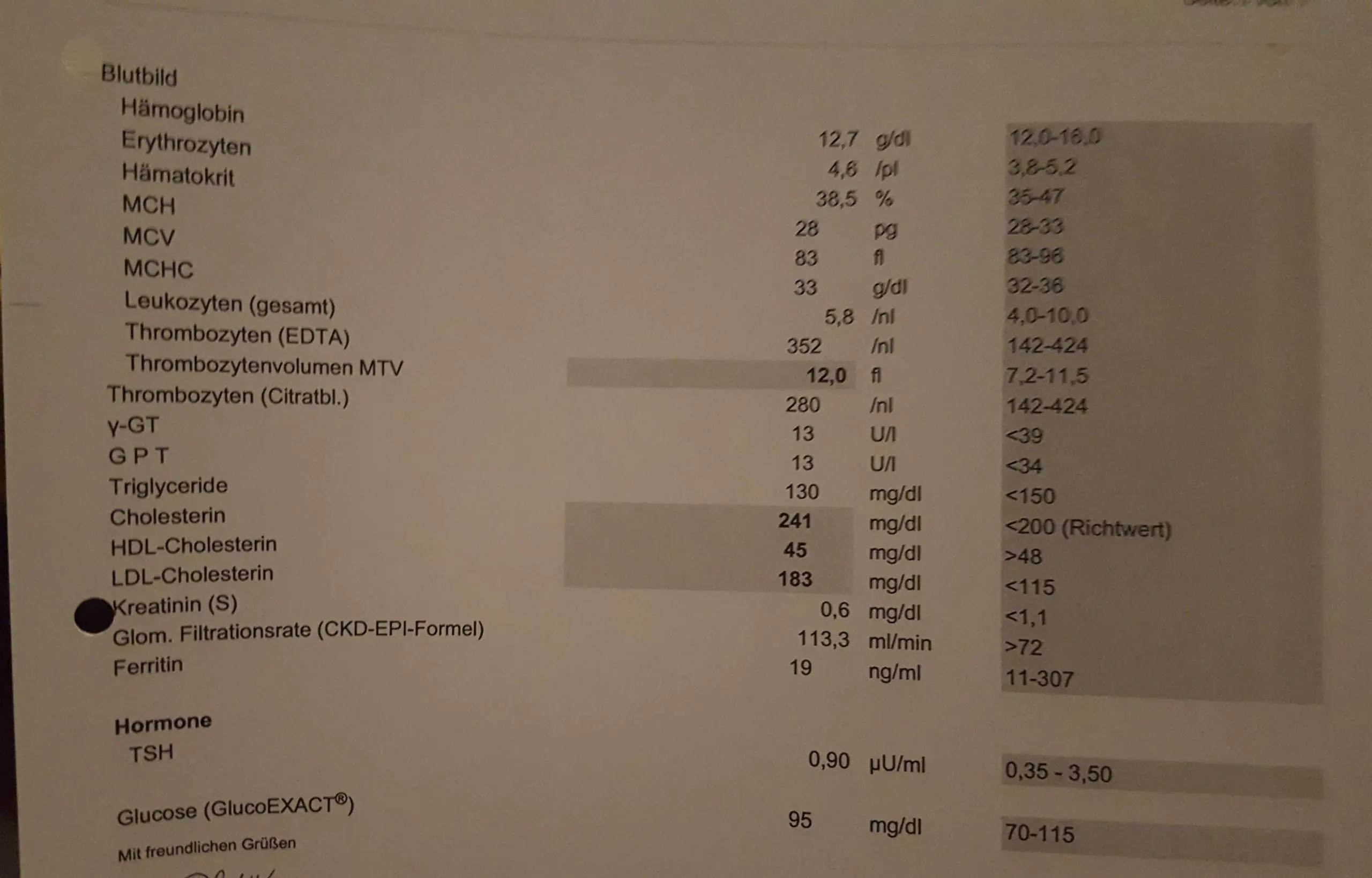 mtv blutwert zu niedrig - Was sagt der MTV Wert aus