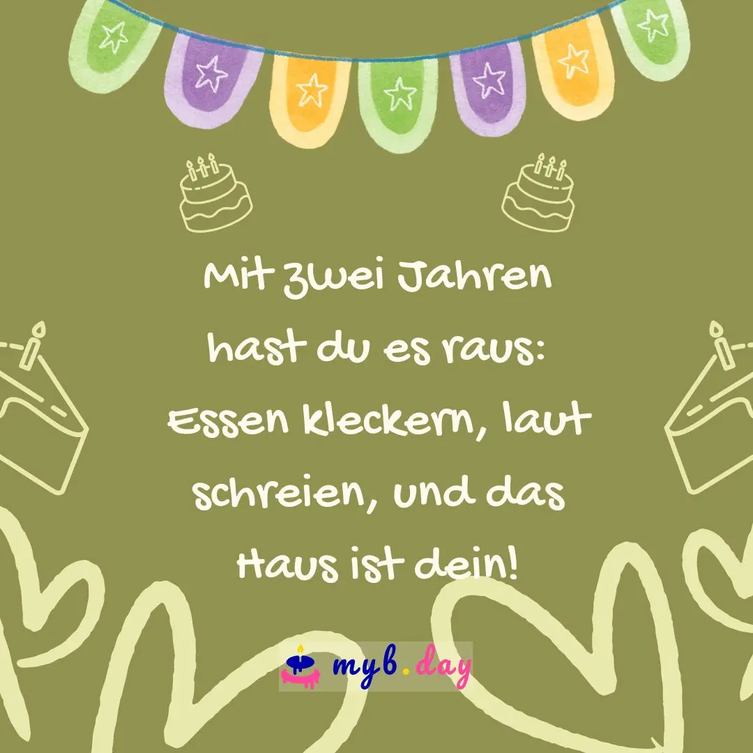 zweiter geburtstag spruch - Was schreibe ich zum 2 Geburtstag