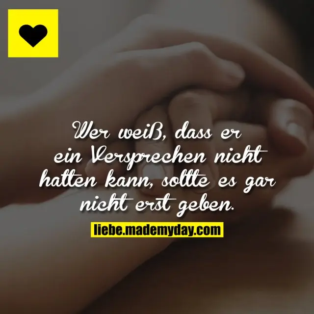 versprechen sprüche - Was sind leere Versprechungen