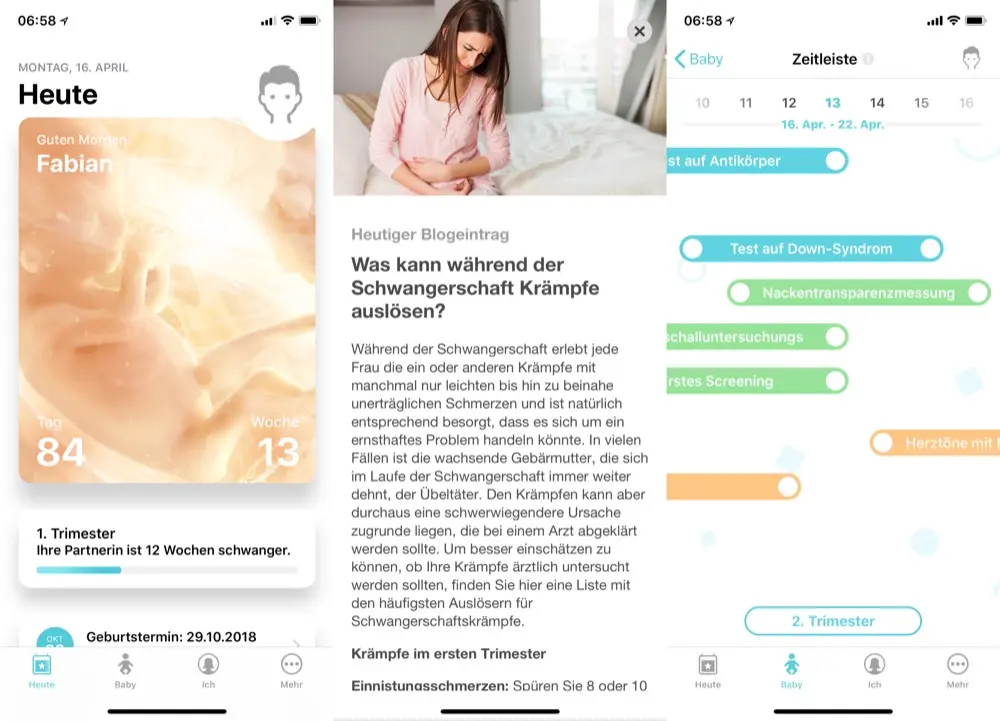 schwangerschaft + app mit partner teilen - Welche App für werdende Väter