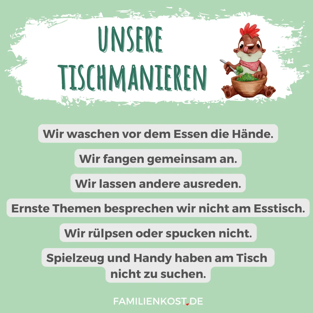 tischmanieren kinder - Welche Regeln brauchen Kinder beim Essen