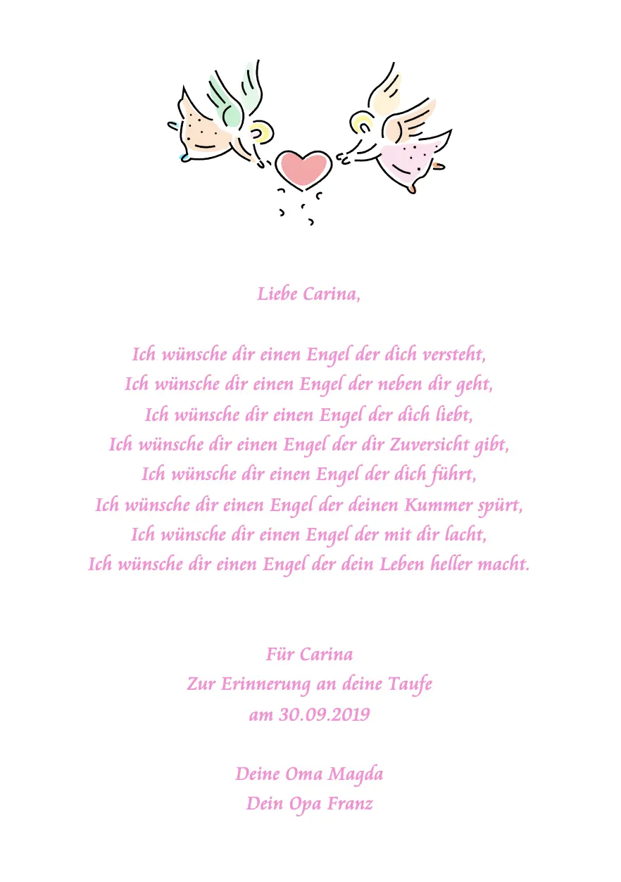 taufe taufspruch schutzengel - Welche Worte zur Taufe