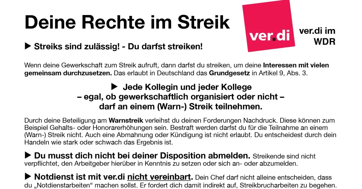 streiks kitas - Wer zahlt den Lohn während eines Streiks