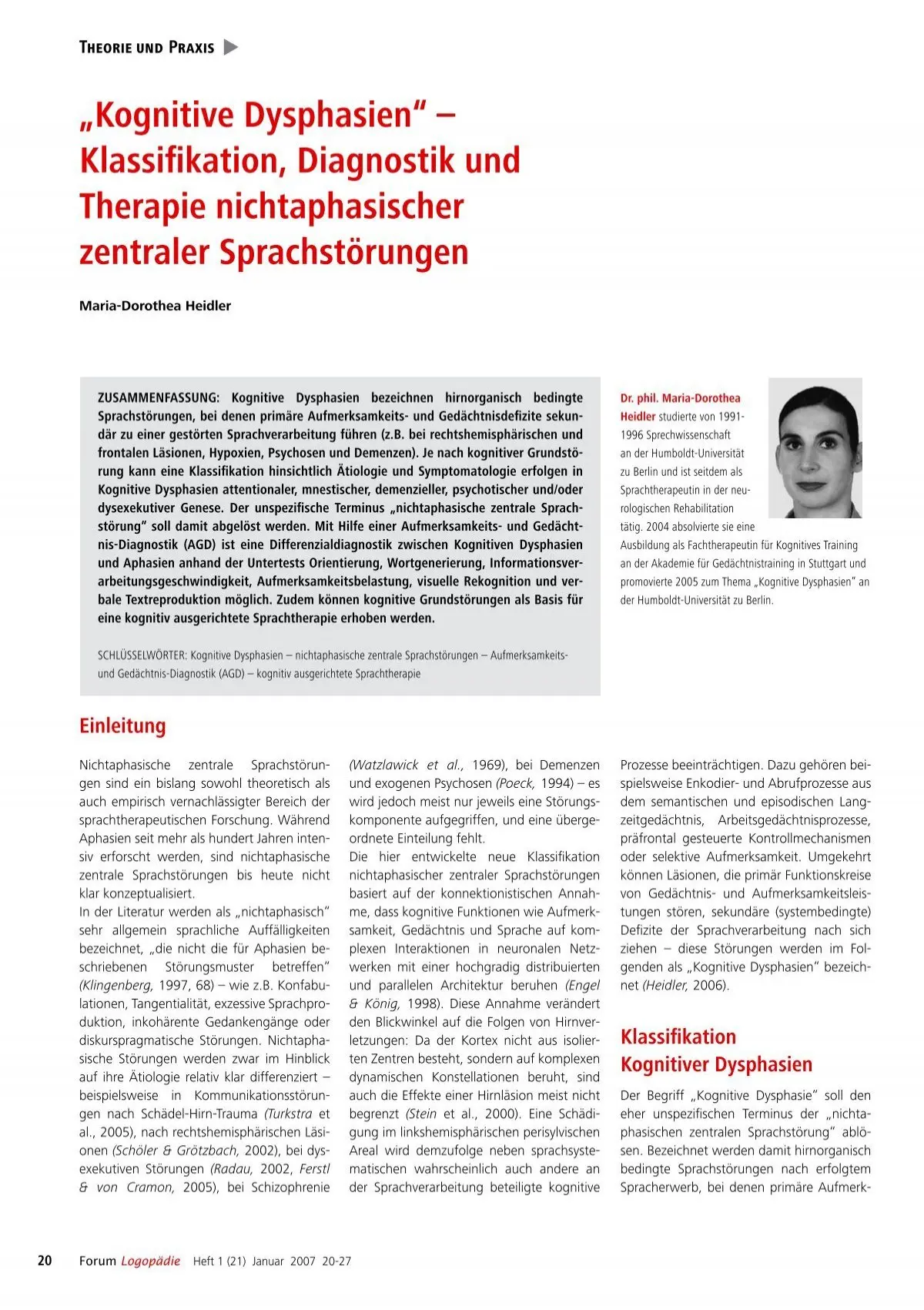 schädigung der kognitiv sprachlichen funktion - Wie äußert sich eine Dysphasie