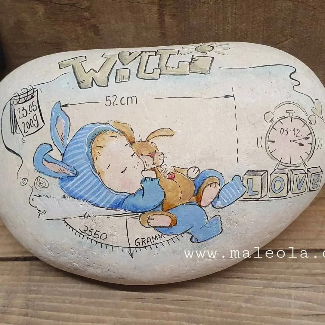 steine bemalen geburt - Wie bereite ich Steine zum Bemalen vor