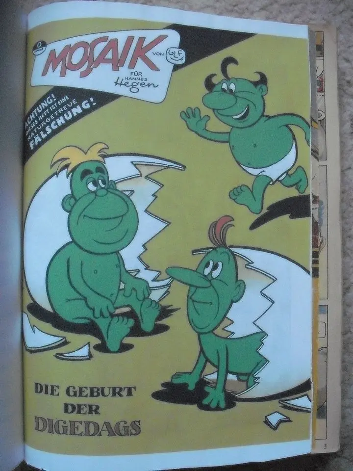 die geburt der digedags - Wie heißen die Digedags