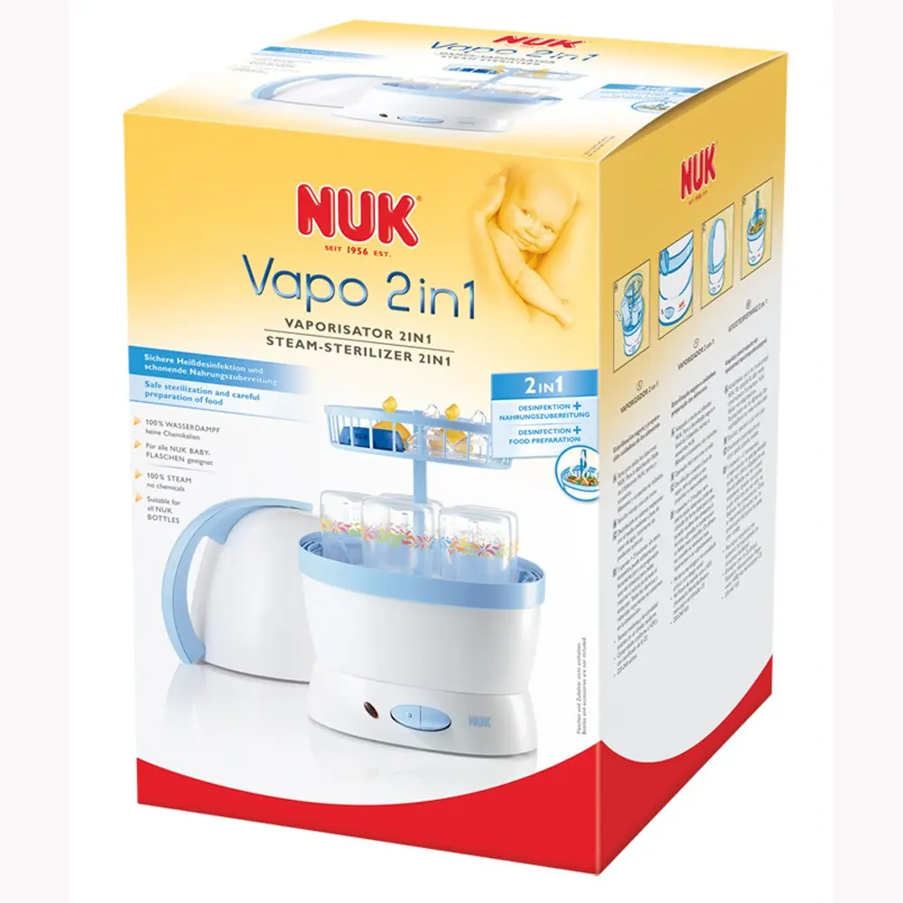 nuk sterilisator reinigen - Wie viel Wasser muss in den NUK Sterilisator