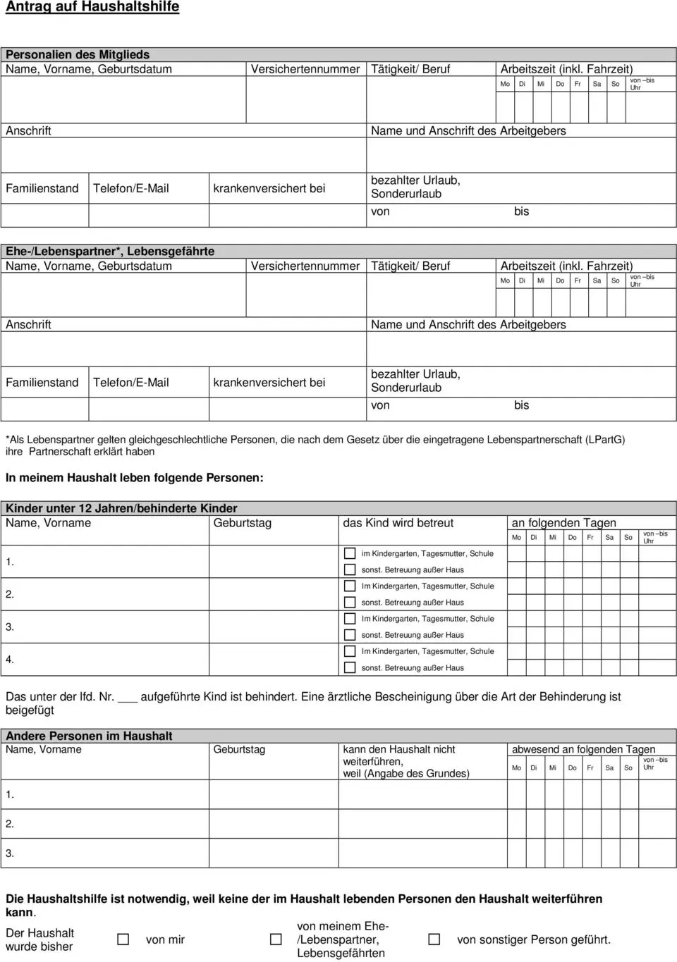 antrag haushaltshilfe schwangerschaft tk - Wie viel zahlt TK für Haushaltshilfe