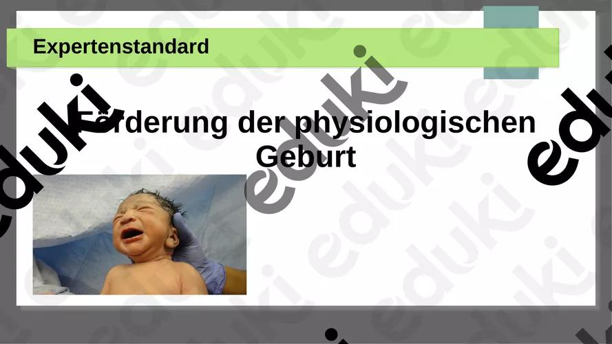 expertenstandard physiologische geburt - Wo bekomme ich die expertenstandards her